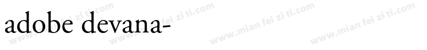 adobe devana字体转换